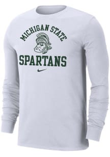 Mens Michigan State Spartans White Nike Legend Tee