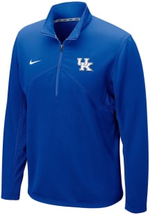 Nike Kentucky Wildcats Mens Blue Dri-FIT Training Long Sleeve 1/4 Zip Pullover