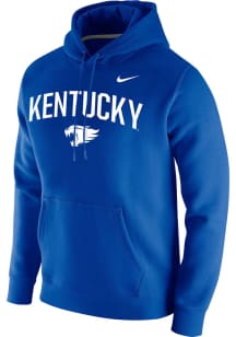 Nike Kentucky Wildcats Mens Blue Club Fleece Long Sleeve Hoodie