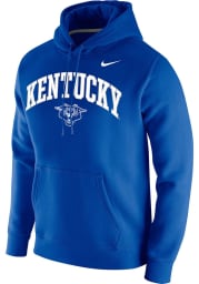 Nike Kentucky Wildcats Mens Blue Club Fleece Long Sleeve Hoodie