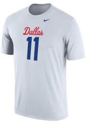 Nike SMU Mustangs White Football Number Short Sleeve T Shirt