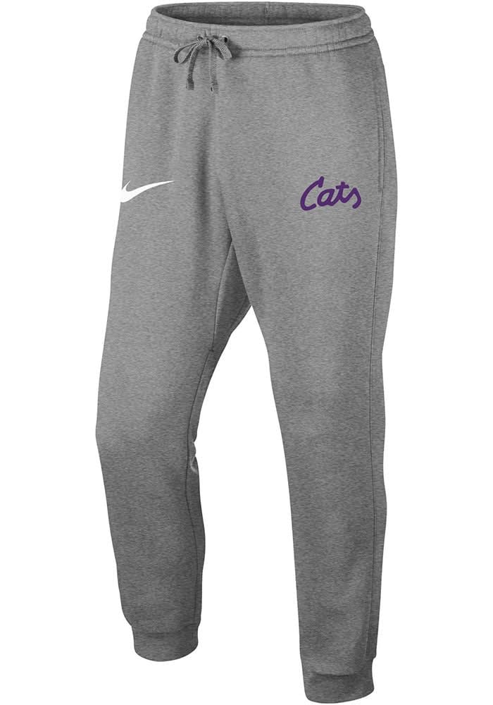 K-State Wildcats Wildcats Nike Grey Club Fleece Jogger Sweatpants