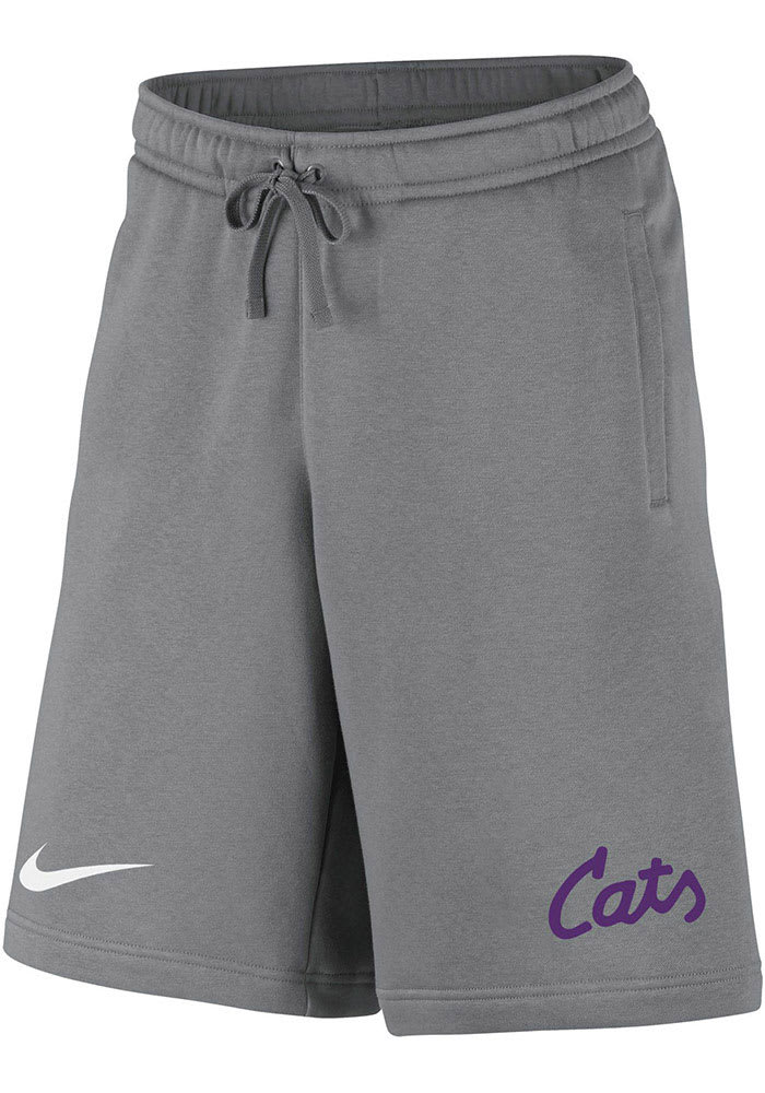 Nike K-State Wildcats Mens Grey Club Fleece Shorts