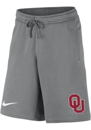 Nike Oklahoma Sooners Mens Grey Club Fleece Shorts