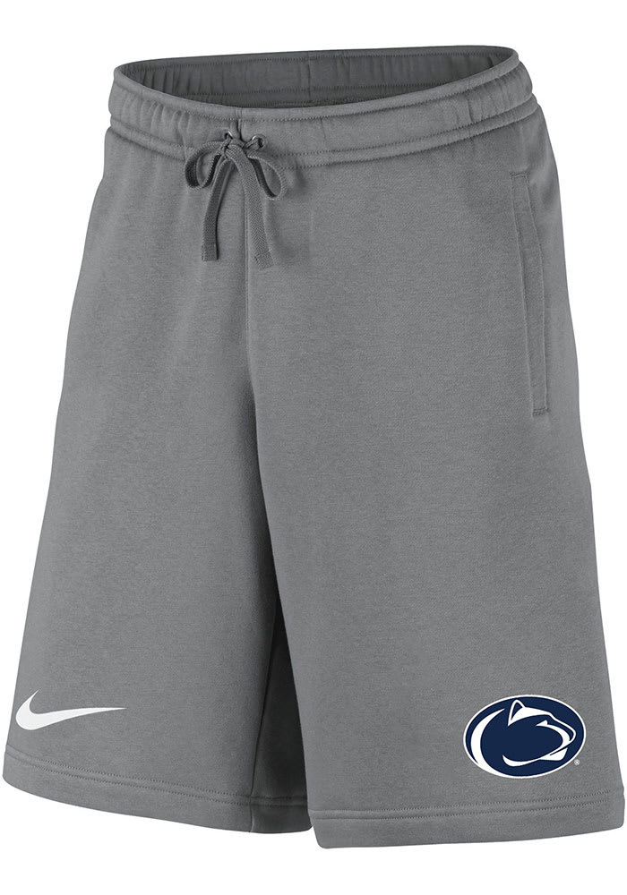 Nike Penn State Nittany Lions Mens Grey Club Fleece Shorts