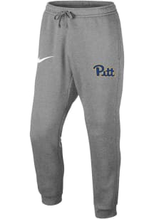 Nike Pitt Panthers Mens Grey Club Fleece Jogger Sweatpants