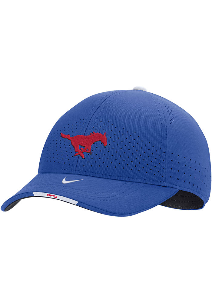 Nike SMU Mustangs DRI-FIT Sideline L91 Adjustable Hat - Blue
