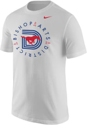 Nike SMU Mustangs White Bishop Arts District Short Sleeve T Shirt