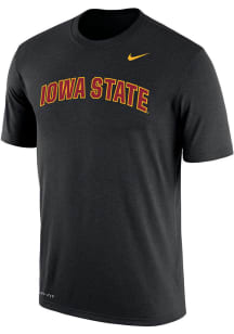 Nike Iowa State Cyclones Black Dri-FIT Arch Name Short Sleeve T Shirt