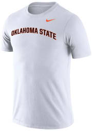 Nike Oklahoma State Cowboys White Legend Arch Name Short Sleeve T Shirt
