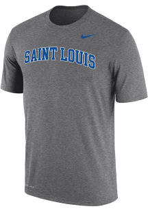 Nike Saint Louis Billikens Grey Dri-FIT Arch Name Short Sleeve T Shirt