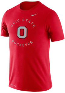 Nike Ohio State Buckeyes Red Legend Circle Graphic Short Sleeve T Shirt