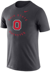 Nike Ohio State Buckeyes Grey Legend Circle Graphic Short Sleeve T Shirt