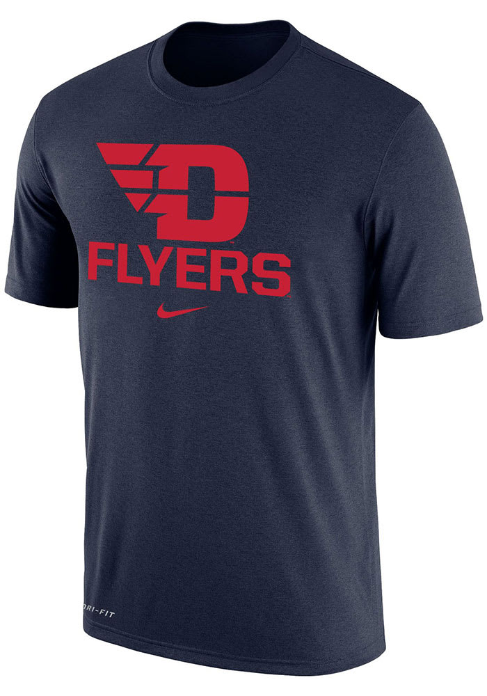Nike Dayton Flyers Navy Blue Dri-FIT Name Drop Short Sleeve T Shirt