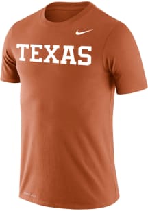 Nike Texas Longhorns Burnt Orange Legend Wordmark Short Sleeve T Shirt
