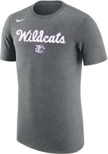 Nike K-State Wildcats Grey 2019 Basketball Short Sleeve Fashion T Shirt