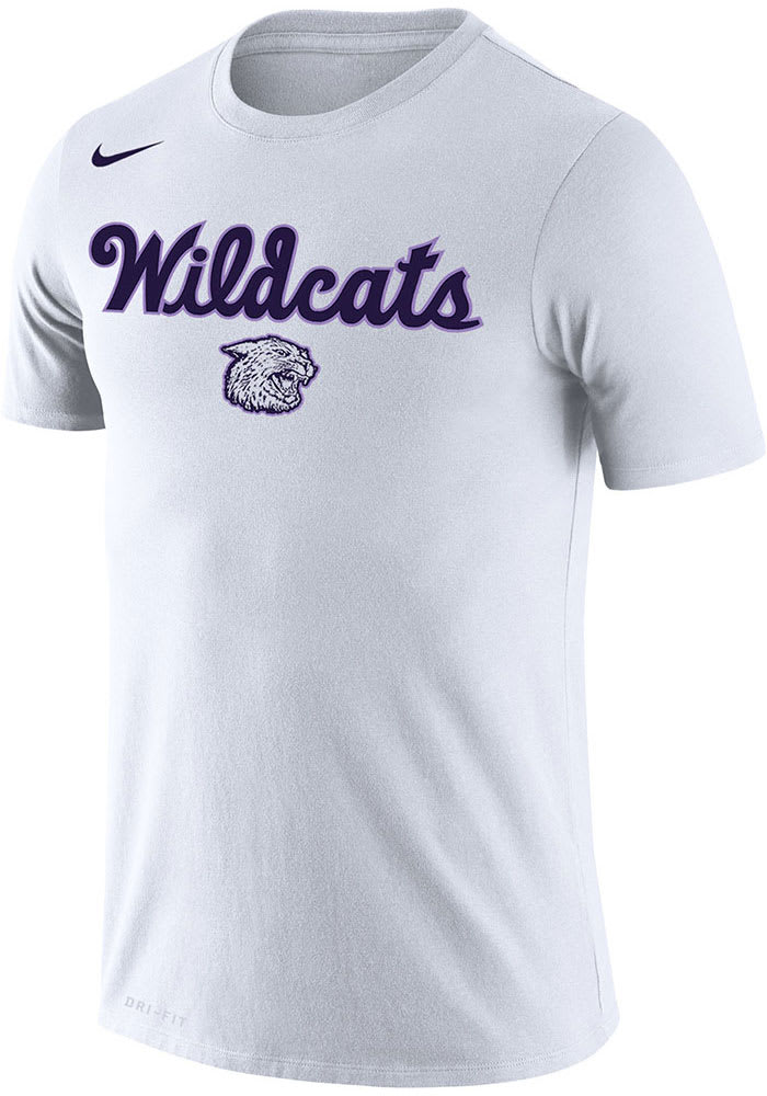 Nike K-State Wildcats White 2019 Basketball Short Sleeve T Shirt