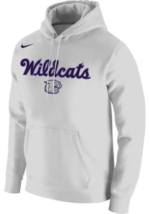 Nike K-State Wildcats Mens White Vintage Wildcats Club Fleece Long Sleeve Hoodie