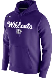 Nike K-State Wildcats Mens Purple 2019 Basketball Long Sleeve Hoodie
