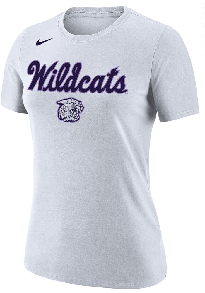 Nike K-State Wildcats Womens White 2019 Basketball Short Sleeve T-Shirt