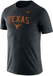 Nike Texas Longhorns Black Legend Arch Mascot Short Sleeve T Shirt