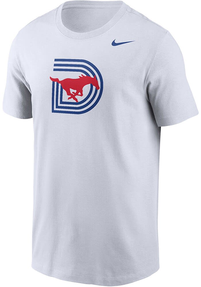 Nike SMU Mustangs Blue Dri-FIT Slogan Short Sleeve T Shirt