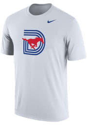 Nike SMU Mustangs White DriFIT Triple D Short Sleeve T Shirt