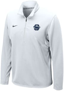 Nike Penn State Nittany Lions Mens White Training Long Sleeve 1/4 Zip Pullover