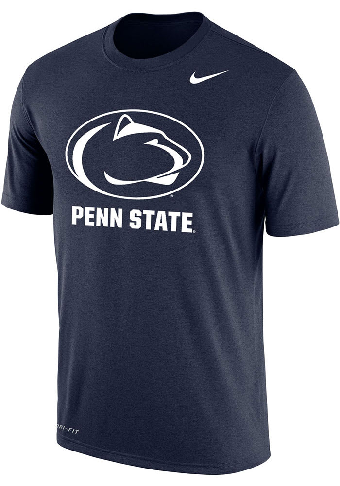 Nike Penn State Nittany Lions NAVY Dri-FIT Name Drop Short Sleeve T Shirt