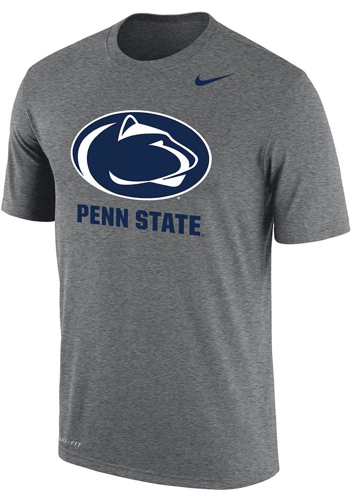 Nike Penn State Nittany Lions Grey Dri-FIT Name Drop Short Sleeve T Shirt