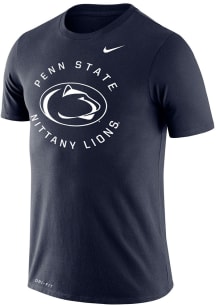 Nike Penn State Nittany Lions Navy Blue Legend Circle Graphic Short Sleeve T Shirt