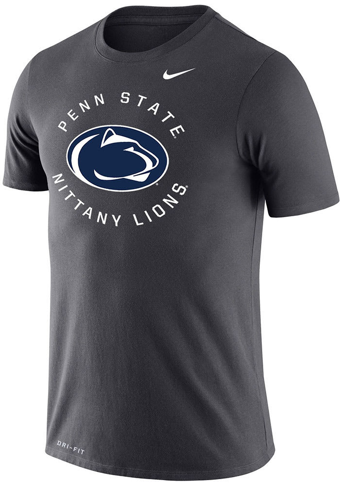 Nike Penn State Nittany Lions Grey Legend Circle Graphic Short Sleeve T Shirt