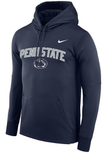 Nike Penn State Nittany Lions Mens Navy Blue Therma Hood