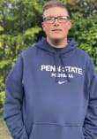 Nike Penn State Nittany Lions Mens Navy Blue Club Fleece Classic Long Sleeve Hoodie