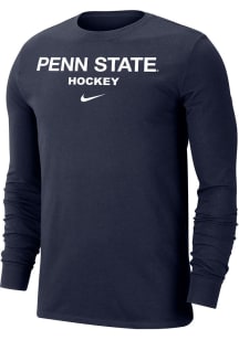 Nike Penn State Nittany Lions Navy Blue Dri-FIT Long Sleeve T Shirt