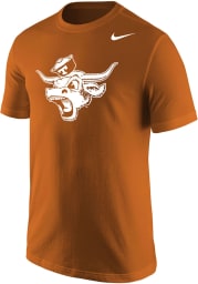 Nike Texas Longhorns Burnt Orange Core Vintage Logo Short Sleeve T Shirt
