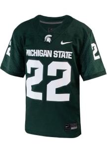 Nike Michigan State Spartans Youth Green Sideline Replica 21 Football Jersey