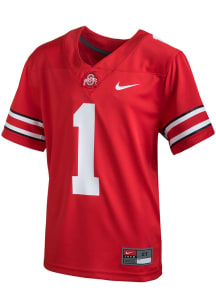 Toddler Ohio State Buckeyes Red Nike Sideline Replica 21 Football Jersey Jersey