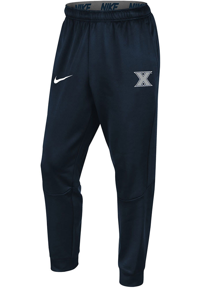 Nike Xavier Musketeers Mens Navy Blue Therma Tapered Pants