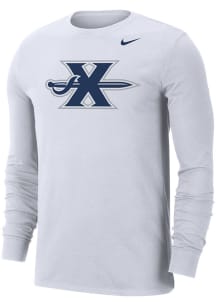 Nike Xavier Musketeers White Dri-FIT Alt Logo Long Sleeve T Shirt