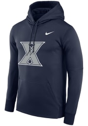 Nike Xavier Musketeers Mens Navy Blue Therma Essential Hood