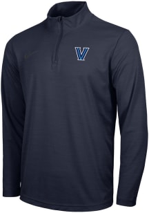 Nike Villanova Wildcats Mens Navy Blue Intensity Long Sleeve 1/4 Zip Pullover