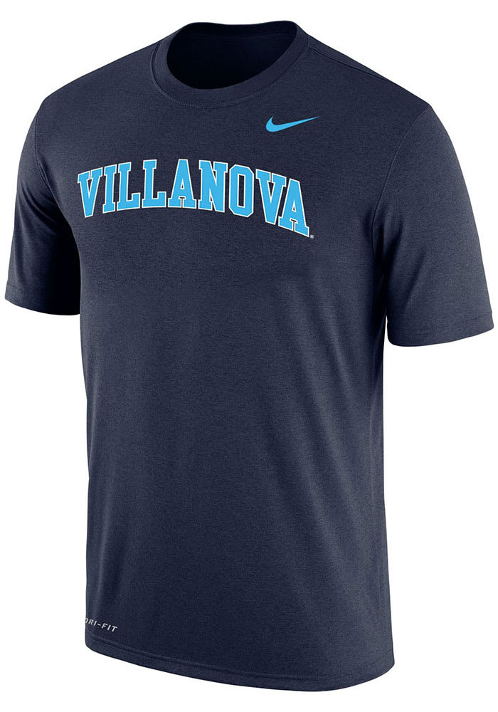 Nike Villanova Wildcats Navy Blue Dri-FIT Arch Name Short Sleeve T Shirt