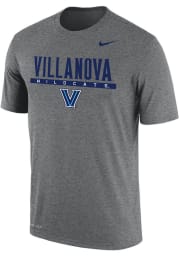 Nike Villanova Wildcats Grey Dri-FIT Flat Name Mascot Short Sleeve T Shirt