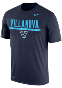 Nike Villanova Wildcats Navy Blue Dri-FIT Flat Name Mascot Short Sleeve T Shirt