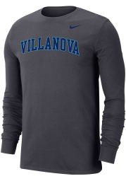 Nike Villanova Wildcats Grey Dri-FIT Arch Name Long Sleeve T Shirt