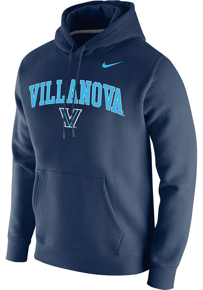 Nike Villanova Wildcats Mens Navy Blue Club Fleece Long Sleeve Hoodie