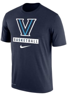 Nike Villanova Wildcats Navy Blue Dri-FIT Basketball Short Sleeve T Shirt