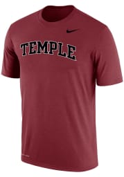 Nike Temple Owls Crimson Dri-FIT Arch Name Short Sleeve T Shirt
