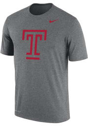 Nike Temple Owls Grey Dri-FIT Big Logo Short Sleeve T Shirt